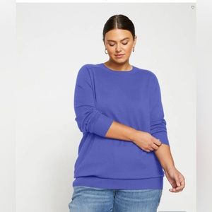 Universal Standard Eco Relaxed Core Sweater - Size M - Cuban Lily